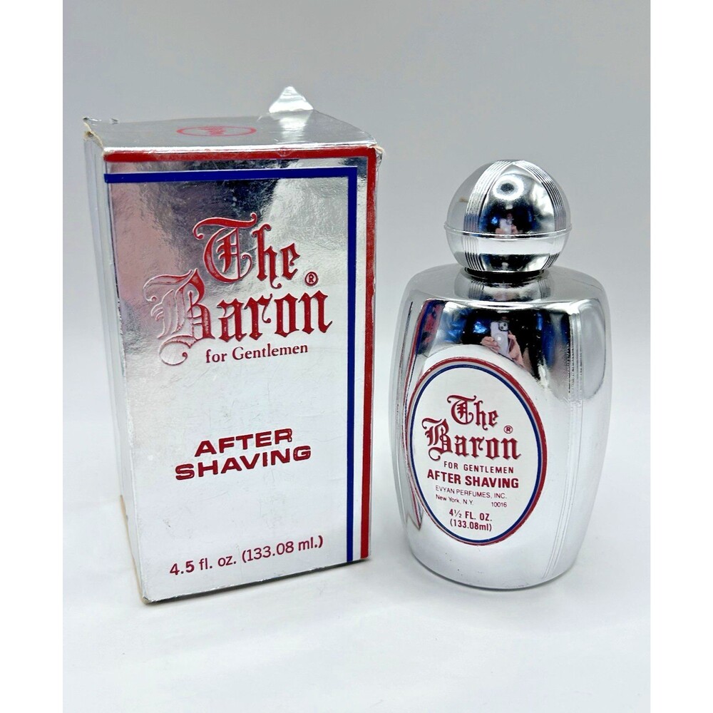 Vintage Evyan The Baron For Gentlemen After Shaving 4.5 Fl oz Original